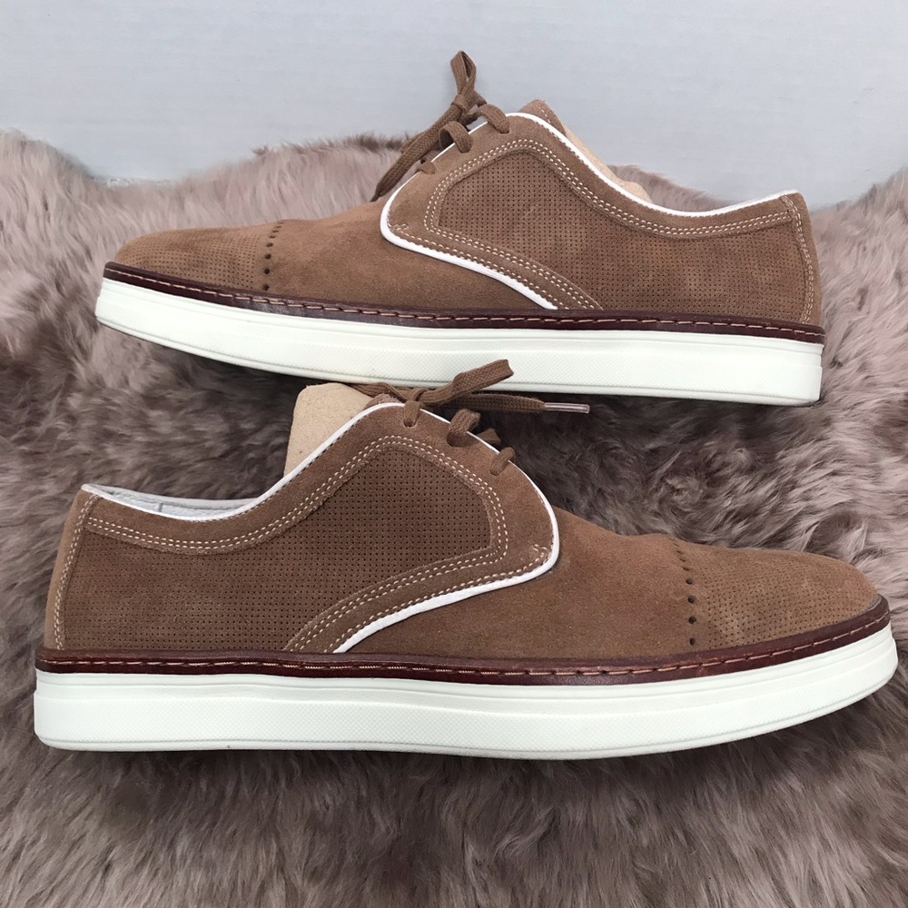 Johnston & Murphy Denny cap toe sz 9 Camel - Picture 3 of 8